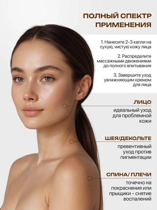 Сыворотка для лица от прыщей, акне и воспалений, для проблемной кожи