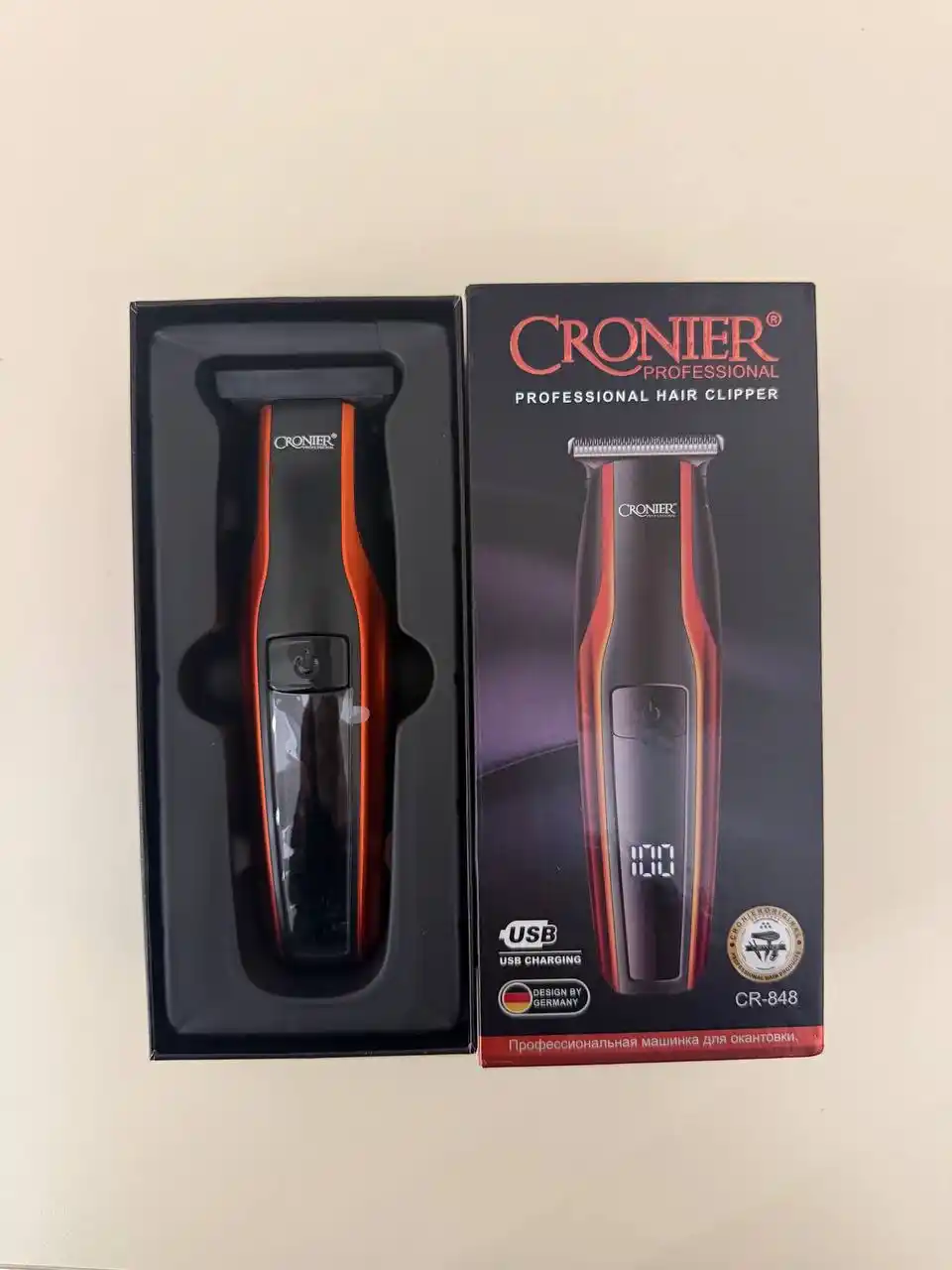 Триммер, машинка для стрижки, для бороды, Cronier