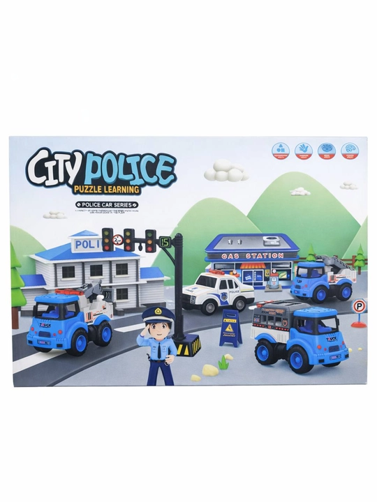 Bolalar uchun “City Police” o‘yinchoqlar to‘plami, 13 dona, 3+