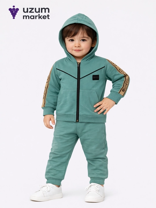 Спортивная двойка для мальчиков, полиэстер, 3-5 лет - 