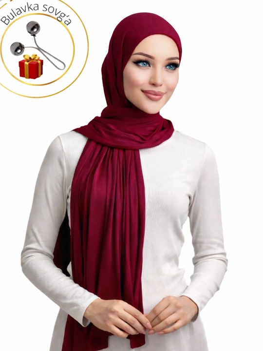 Kashka romollar va sharflar bonus sifatida to‘g‘nog‘ich, ro‘mol, hijob 170*70 sovg`a uchun - 