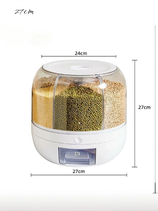 Don saqlash konteyneri, bo‘limli dispenser model