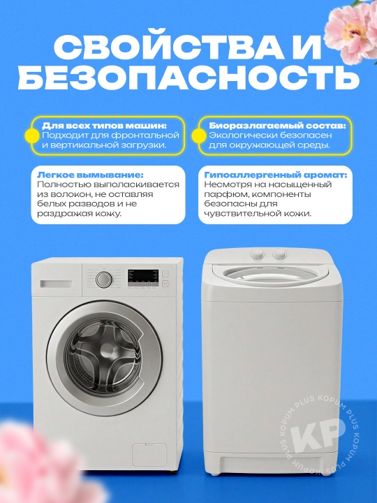 Гель для стирки, ароматный, 2,8 л - на 57 стирок, Kopum Plus