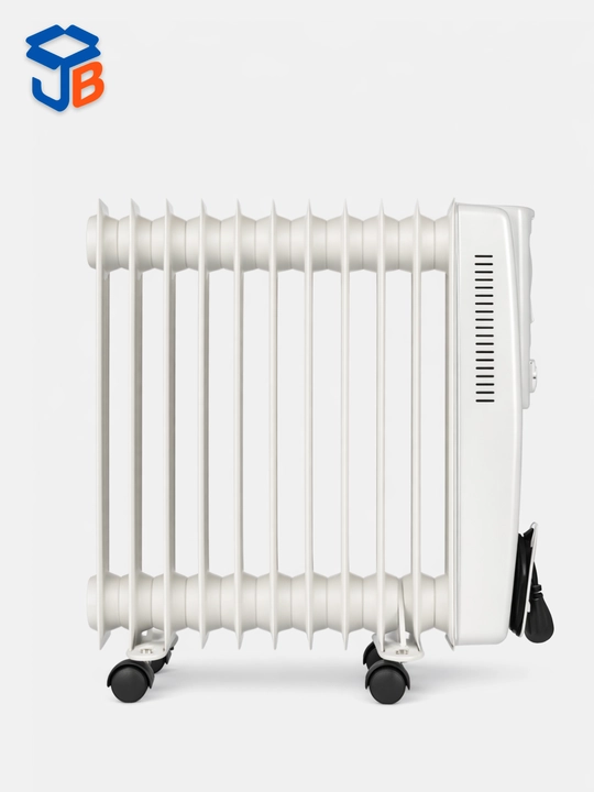 Moyli JB isitgich,2500Vt quvvatli termostatli pech,11 ta qovurg‘a,30 kv.m gacha,shovqinsiz
