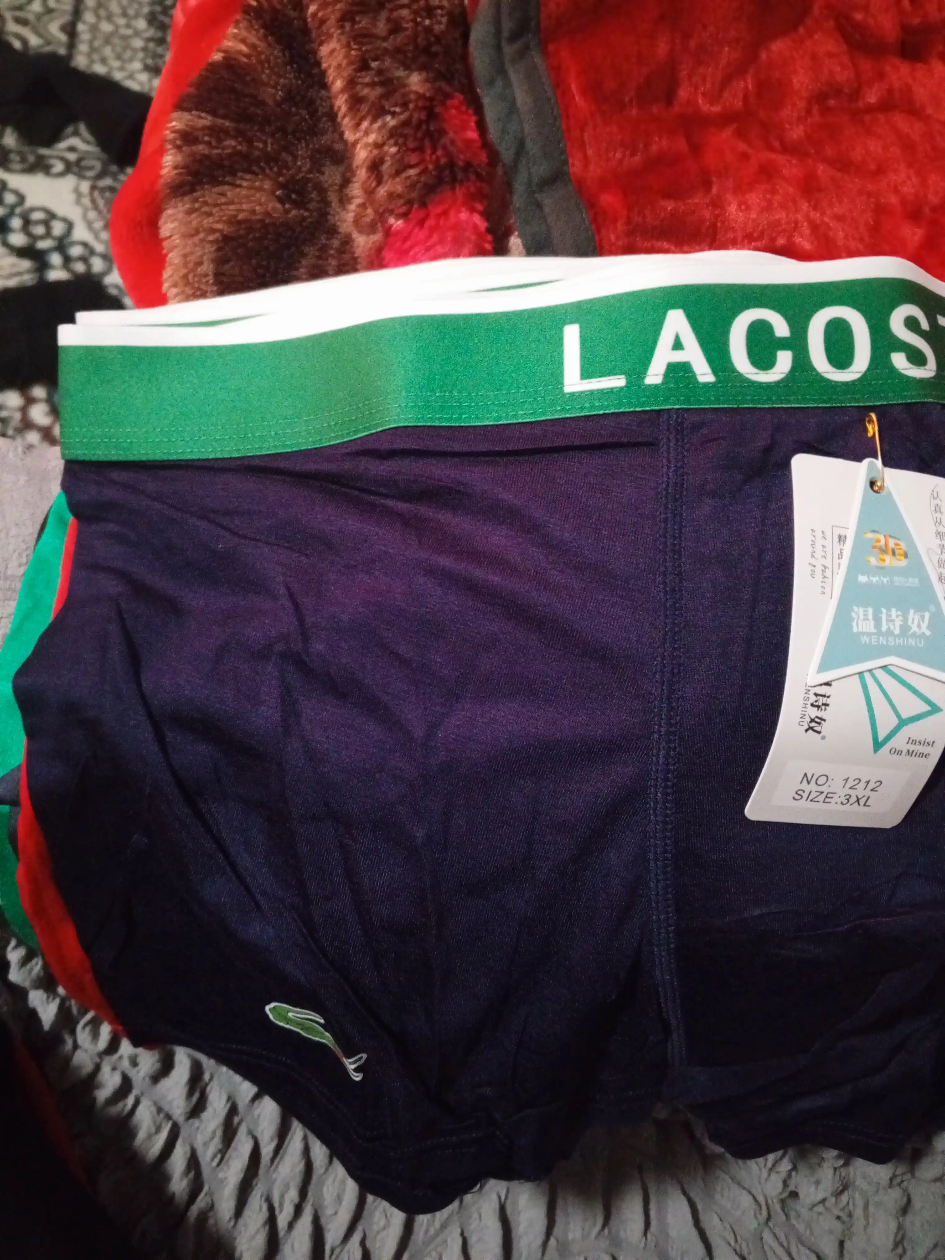 Erkaklar uchun Lacoste trusiklari, 3-5 donadan iborat to‘plam