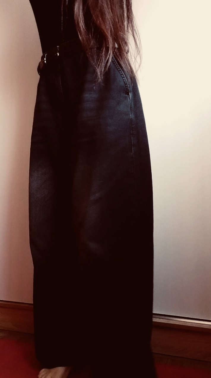 Keng jinsi, ayollar, baggi, qora baggy jeans y2k, paxta