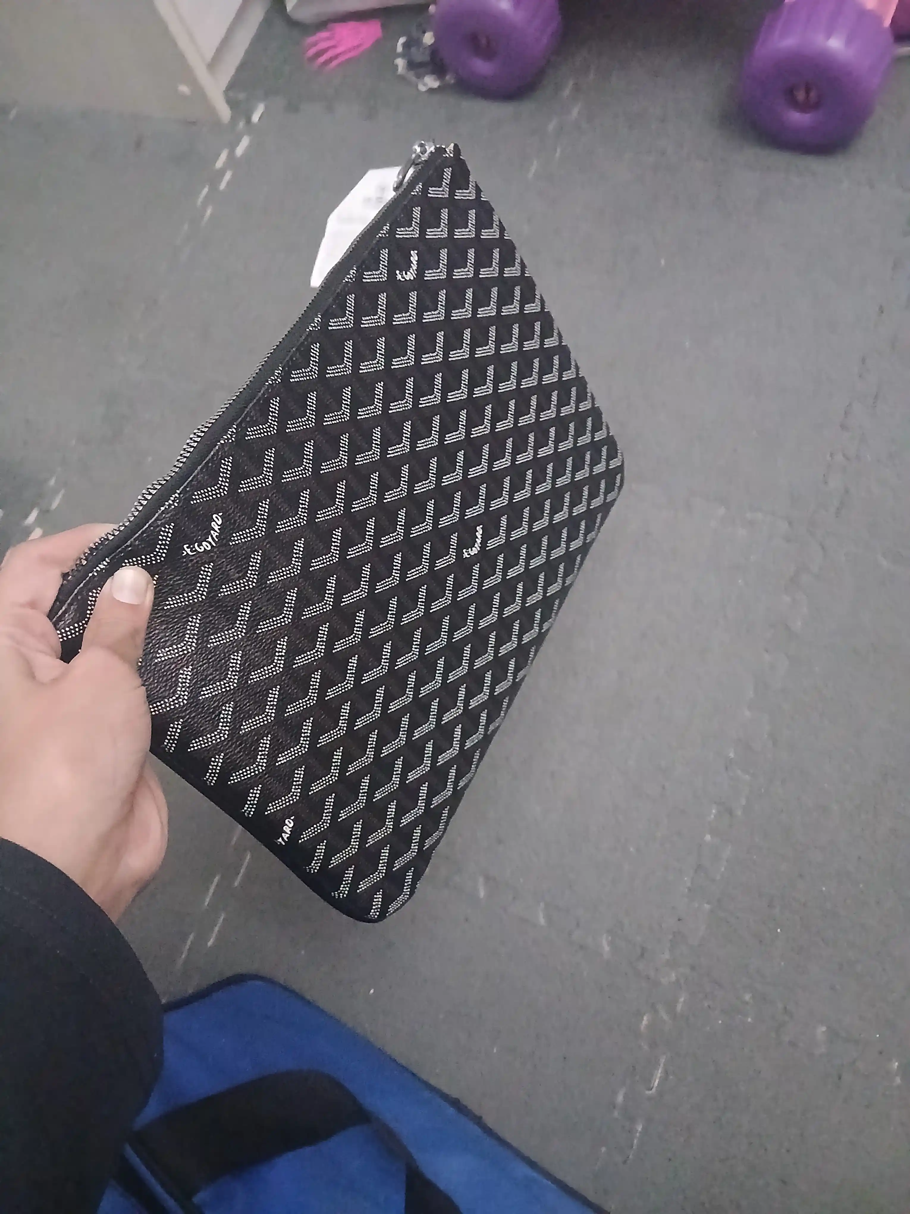 Goyard qo‘l sumka-klatch, barsetka erkaklar va ayollar uchun, zamonaviy dizayn karobkali