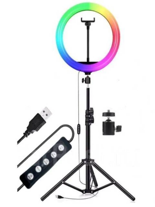 Foto lampa — dekorativ va funksional stol lampasi bo‘lib, RGB rangli yoritish