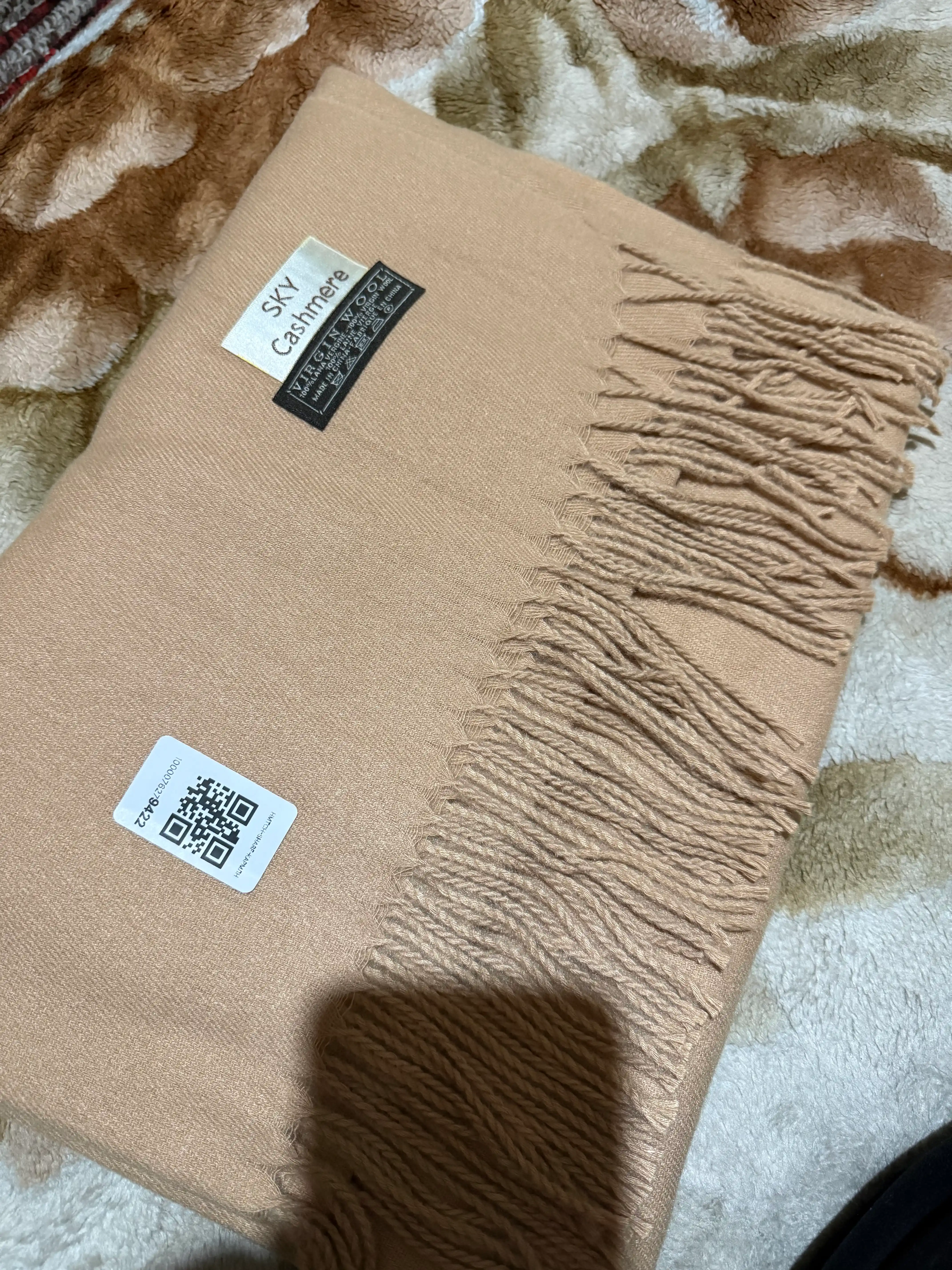 Ayollar uchun kaşmir sharf, yumshoq materialdan 70*200 см