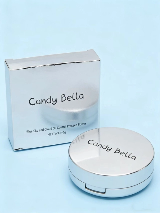 Пудра для лица Candy Bella, кремовая основа, матирующая, бесцветная, компактная, 10 г