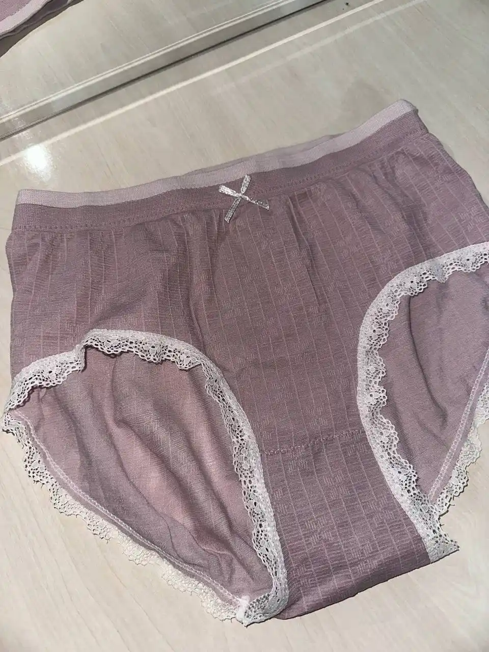 Ayollar uchun trusiklar, standart razmer, paxta, to'plamda 5 dona, ichki kiyim
