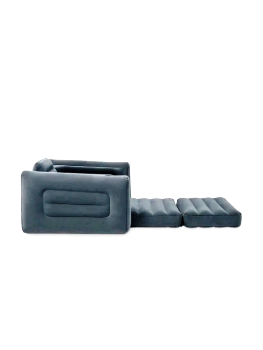 Intex 66551, надувное велюровое кресло 117-224-66 см