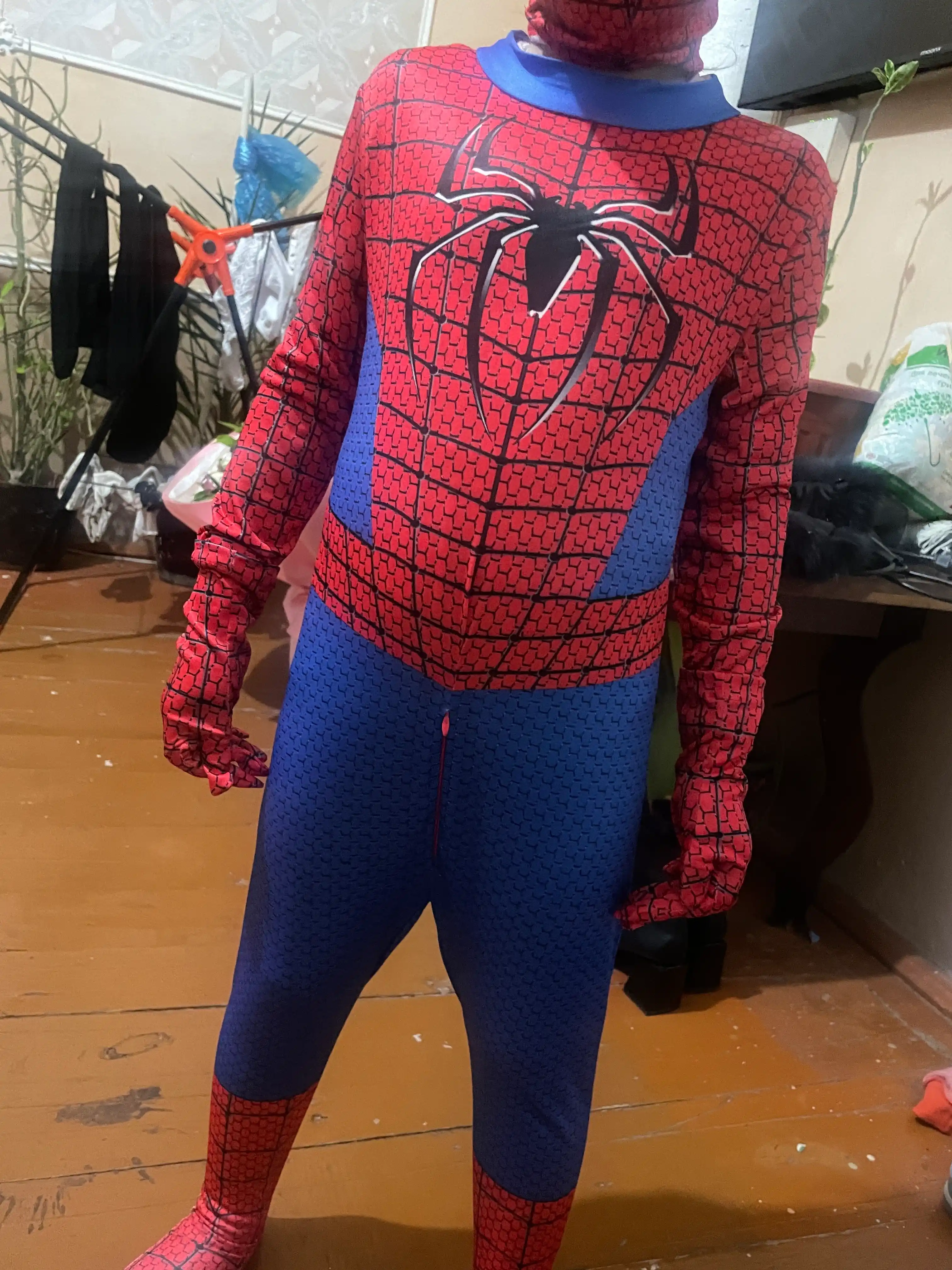 Kosplay o'rgimchak odam bolalar spiderman  uchun, super qahramon karnaval kostyumi