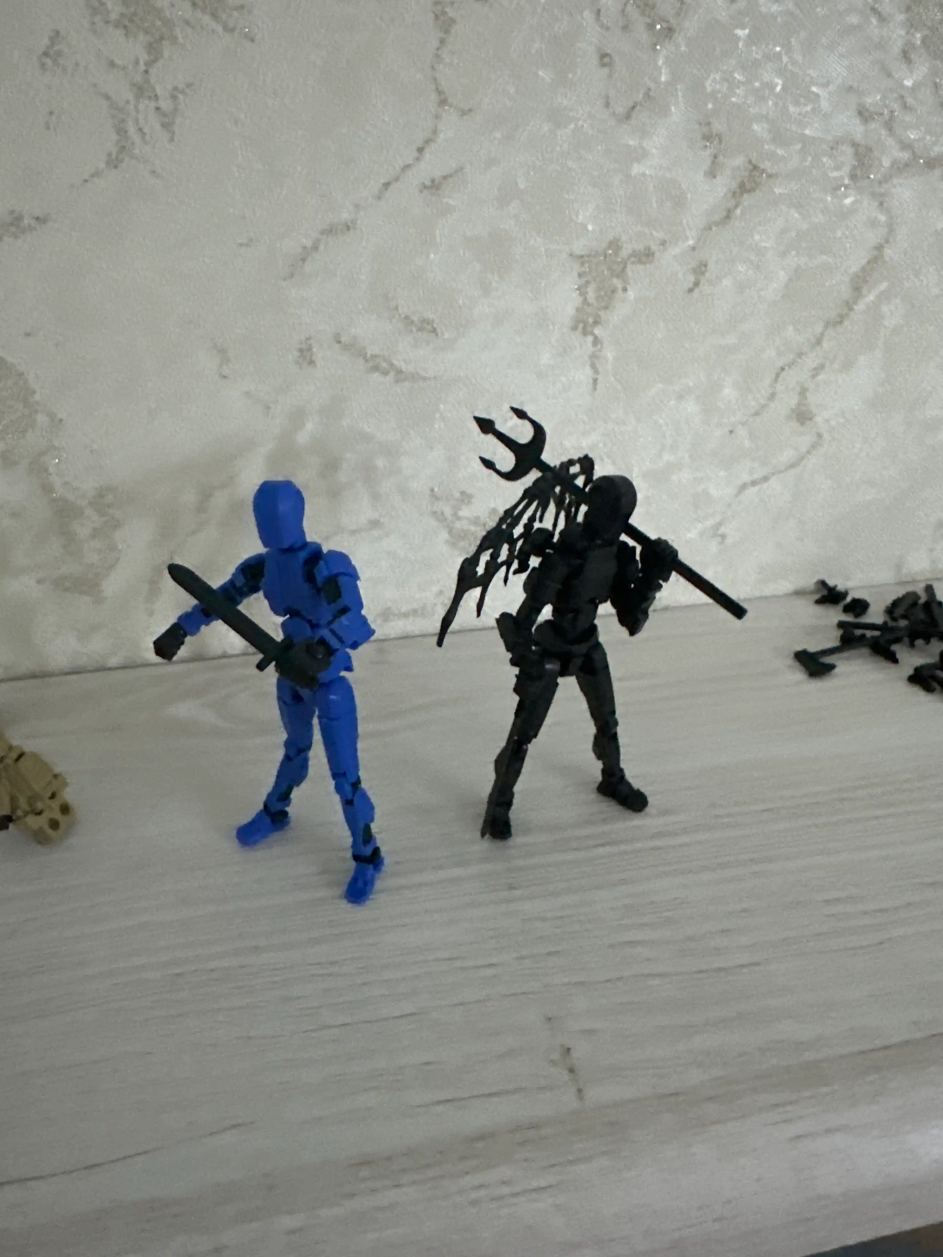 DUMMY robot figurasi 13, 13 sm, 3D qismlardan yig‘ilgan, harakatchan bo‘g‘imlar, magnitsiz