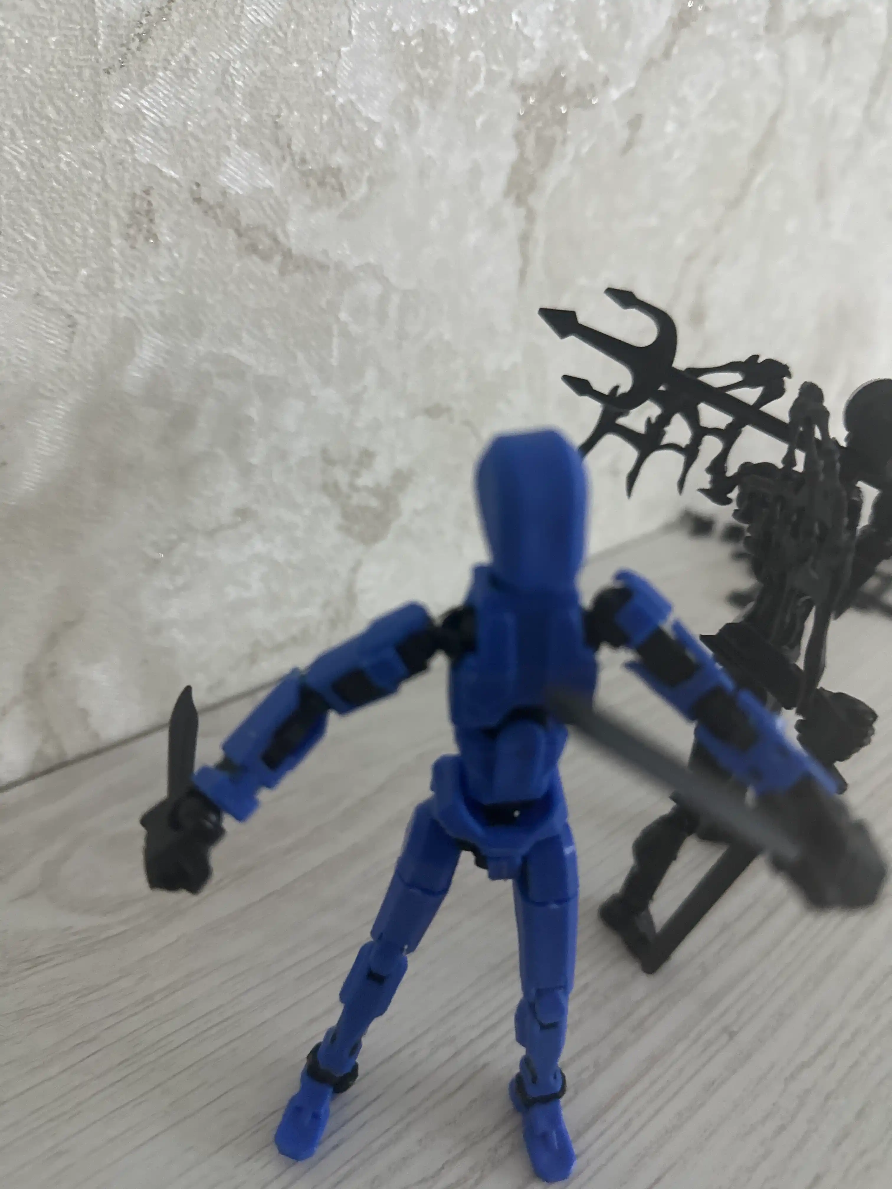 DUMMY robot figurasi 13, 13 sm, 3D qismlardan yig‘ilgan, harakatchan bo‘g‘imlar, magnitsiz