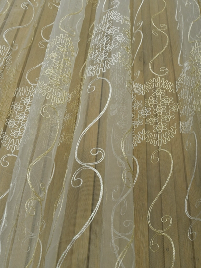 Тюль-сетка-с вышивкой для спальни, гостиницы, бального зала, кухни