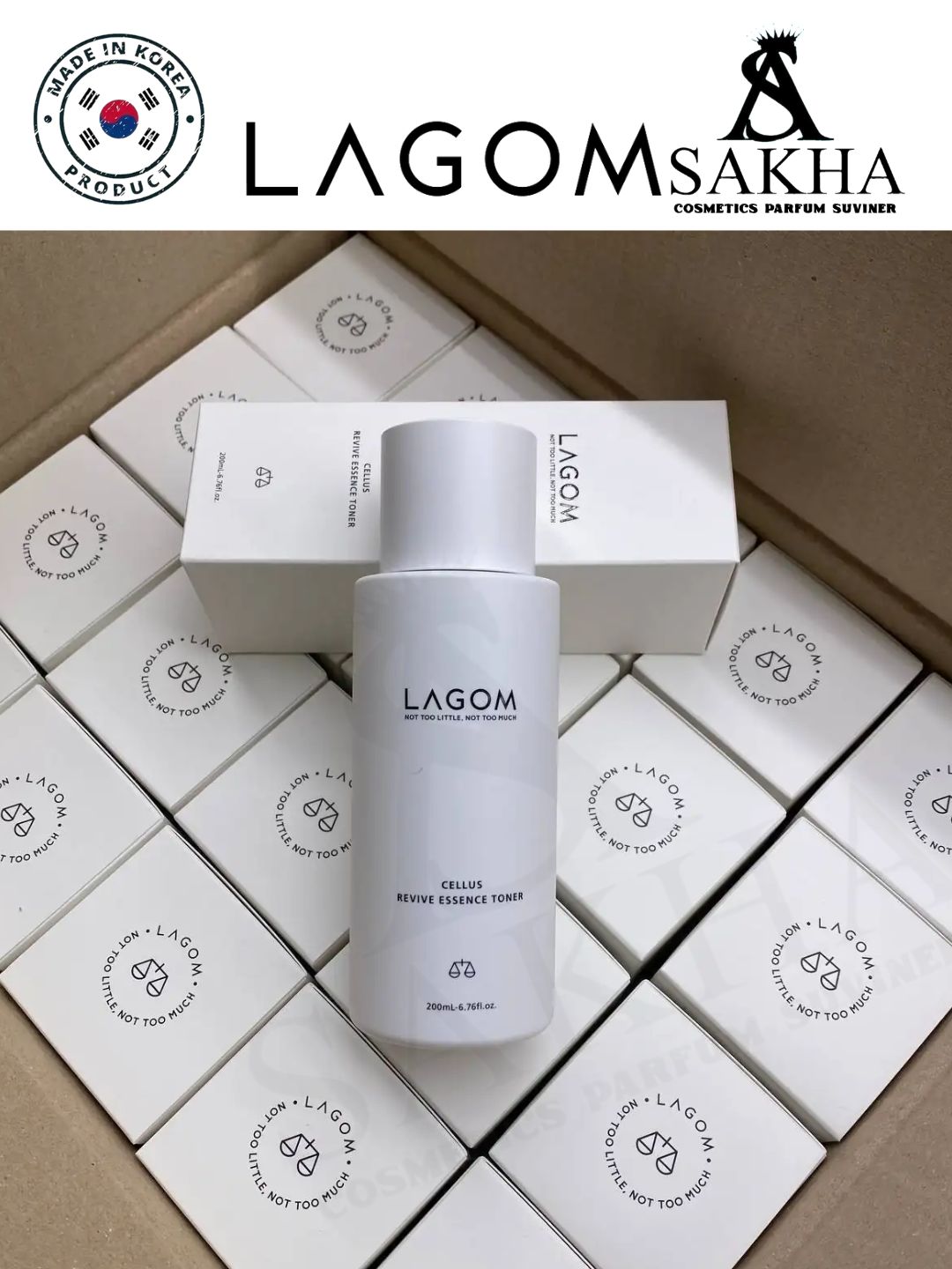 LAGOM Cellus Revive Essence Toner 200 ml – namlovchi va tiklovchi yuz toneri