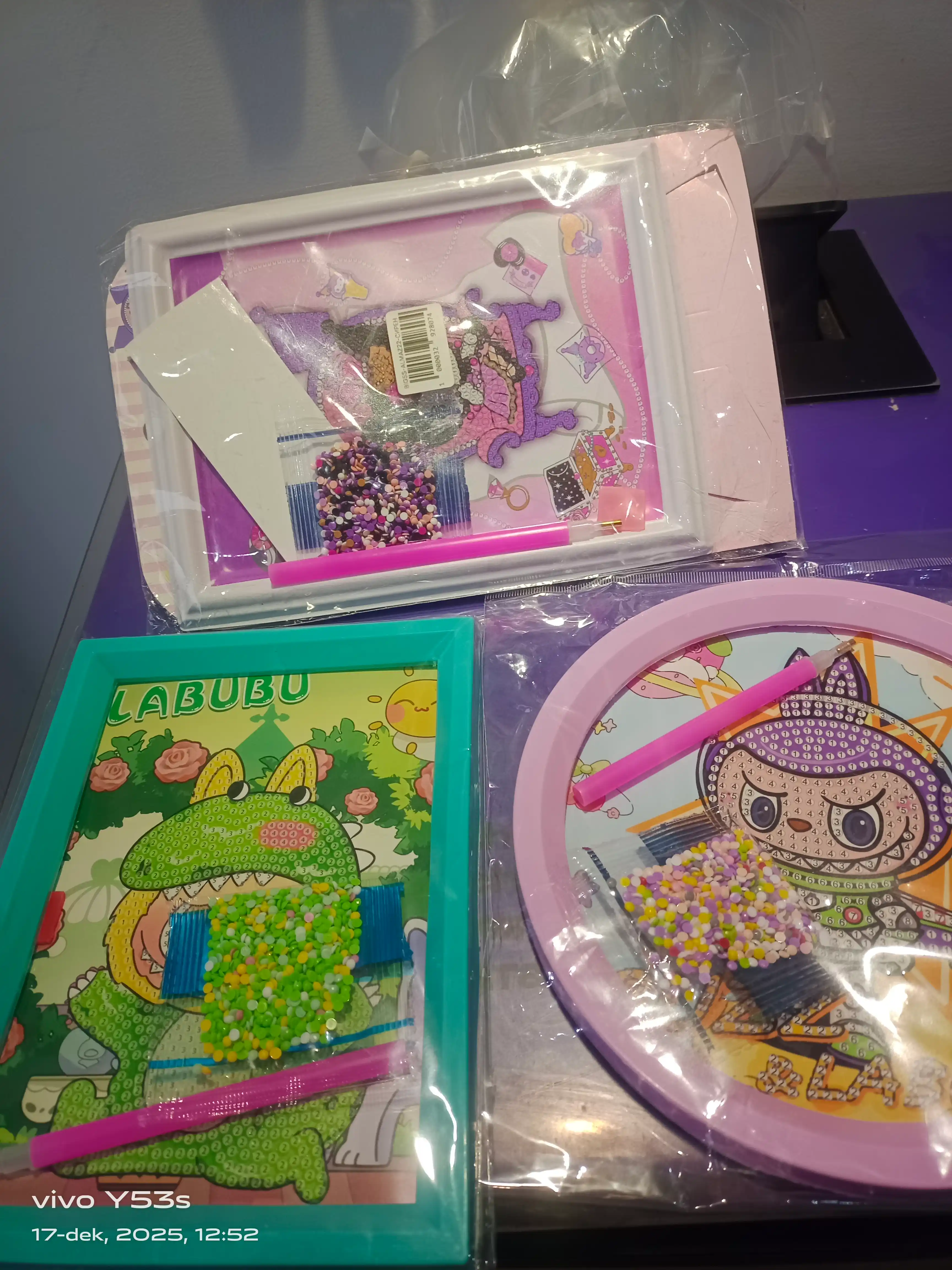 Olmosli mozaika Kuromi Sanrio bolalar uchun san'at to'plami