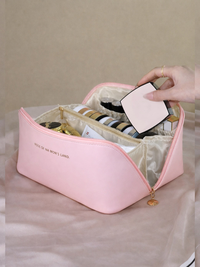 Косметичка женская, органайзер для косметики 4 цвета — KUMALL-HANDBAG-ТЕМНРОЗ