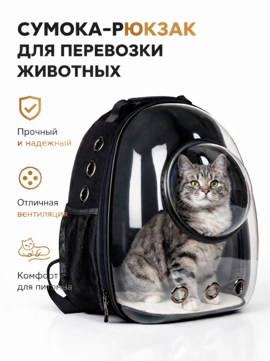 Современный рюкзак с космическим дизайном путешествуйте с вашим питомцем с комфортом