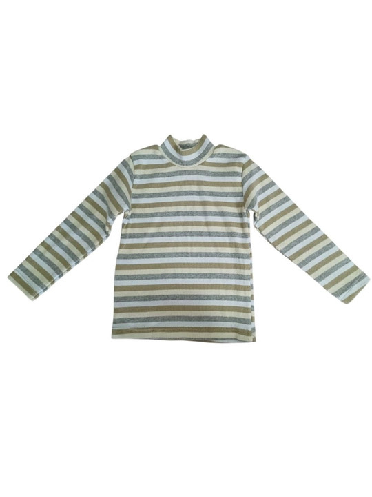 Bolalar uchun oq rangli vodolazka, sviter, paxta, yumshoq (unisex), maktab, bog`cha uchun
