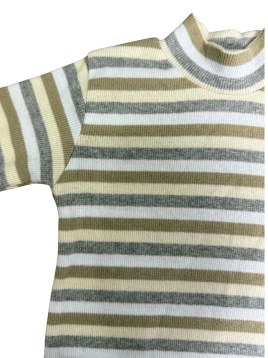 Bolalar uchun oq rangli vodolazka, sviter, paxta, yumshoq (unisex), maktab, bog`cha uchun