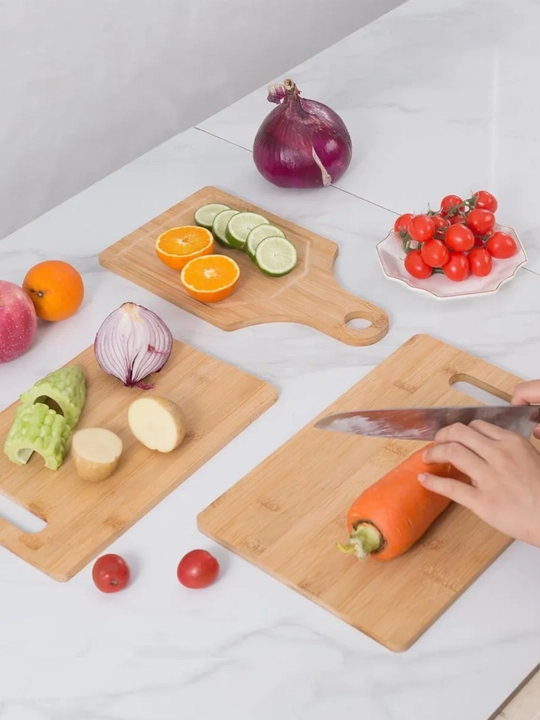 Набор деревянных разделочных досок для кухни – 3 шт. (двусторонние)  DB-13-31