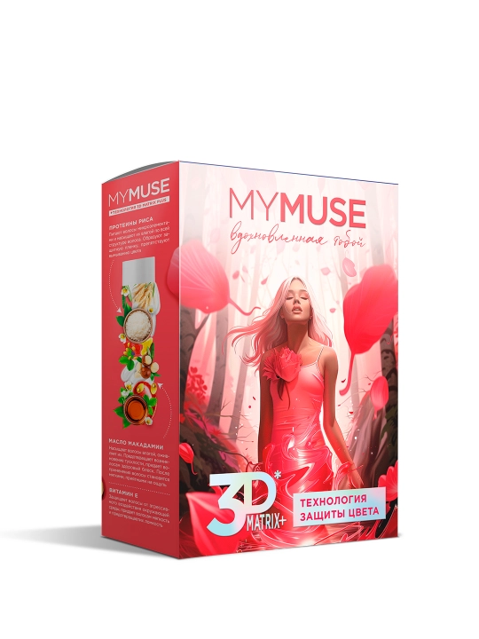 MYMUSE sovg‘a to‘plami shampun, balzam va spreyi 3DMatrix