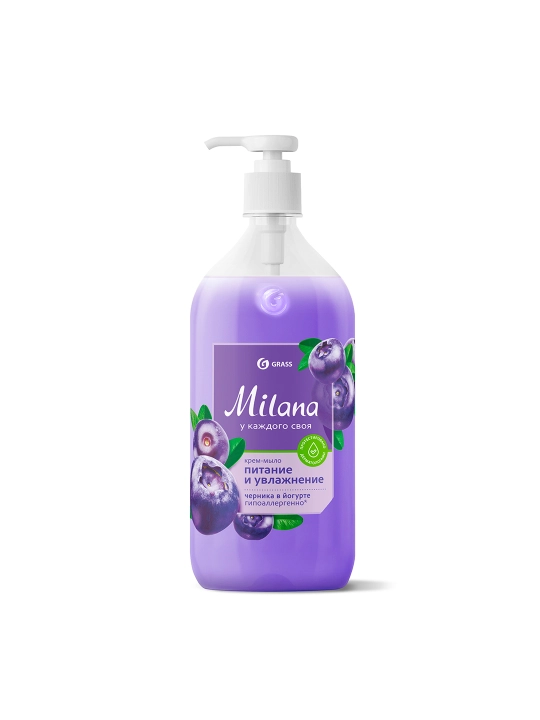 "Milana chernika yogurt" namlantiruvchi krem-sovuni, flakon 1000 ml - 