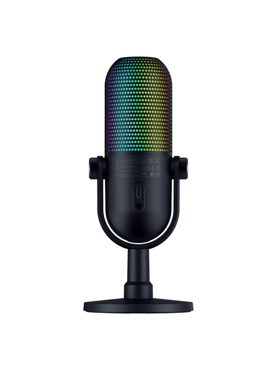 Razer Seiren V3 Chroma Uni, RGB, USB-A, 2 m professional o‘yin mikrofoni