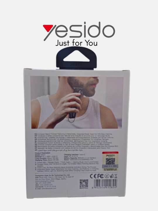 Машинка для стрижки бороды Yesido MG21 — компактный дизайн,скоростью вращения 5500 об/мин