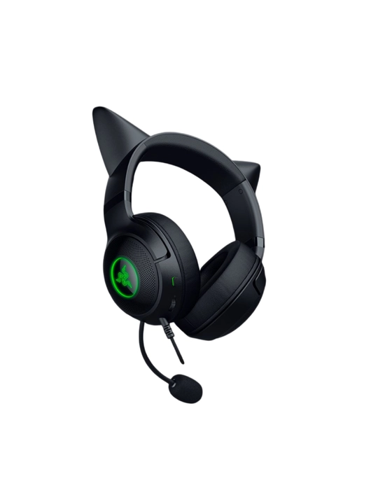 Razer Kraken Kitty V2 simli o‘yin quloqchinlari, RGB yoritgichi, USB, quloqchinlar