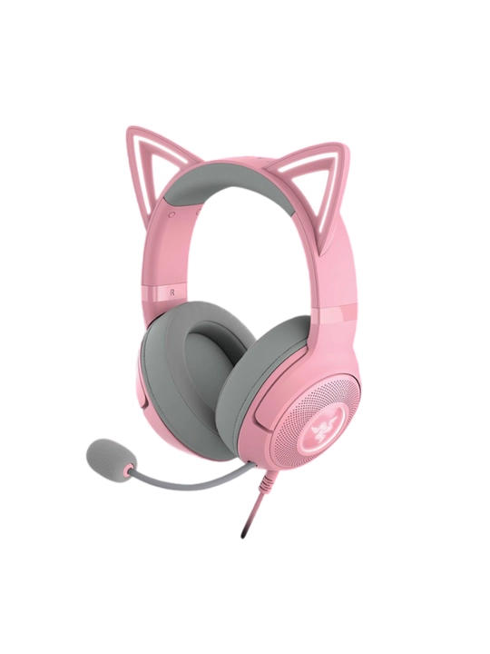 Razer Kraken Kitty V2 simli o‘yin quloqchinlari, RGB yoritgichi, USB, quloqchinlar