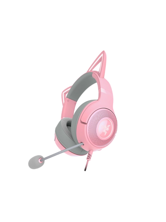 Razer Kraken Kitty V2 simli o‘yin quloqchinlari, RGB yoritgichi, USB, quloqchinlar