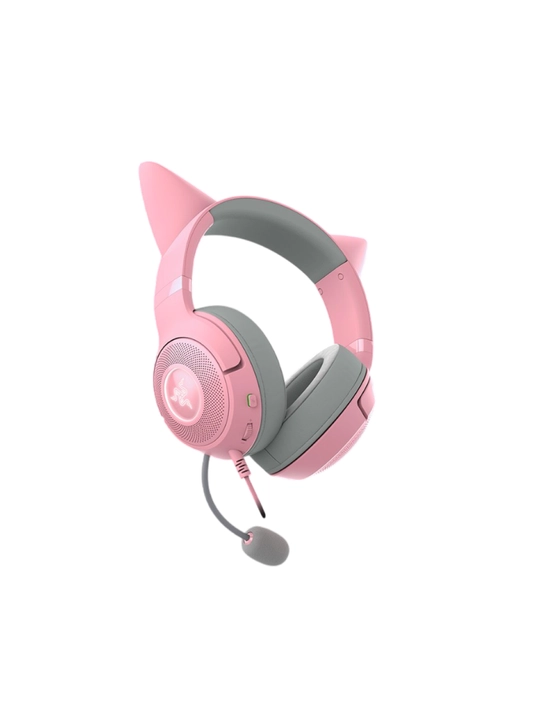 Razer Kraken Kitty V2 simli o‘yin quloqchinlari, RGB yoritgichi, USB, quloqchinlar
