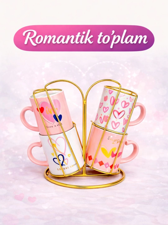 Набор парные керамических кружек с романтический King & Queen, для кофе