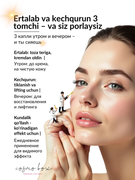 Yuz uchun kollagenli va elastinli zardob Dr. Rashel Caviar Collagen & Elastin Serum, 40 ml