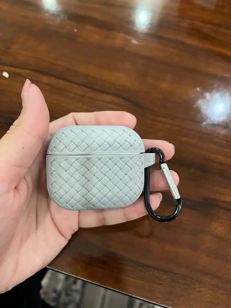 Чехол для Airpods 1, 2, pro, pro 2, 3, 4  силиконовый, ромб