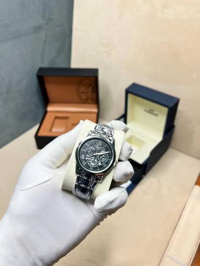 Мужские наручные часы Tissot, современный дизайн, уникальный стиль, в подарочной коробке — CLEANNE-TISSOT32SKLET-ШОКОЛ