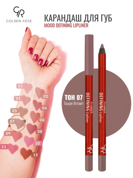 Карандаш для губ Golden Rose Mood Defining Lipliner