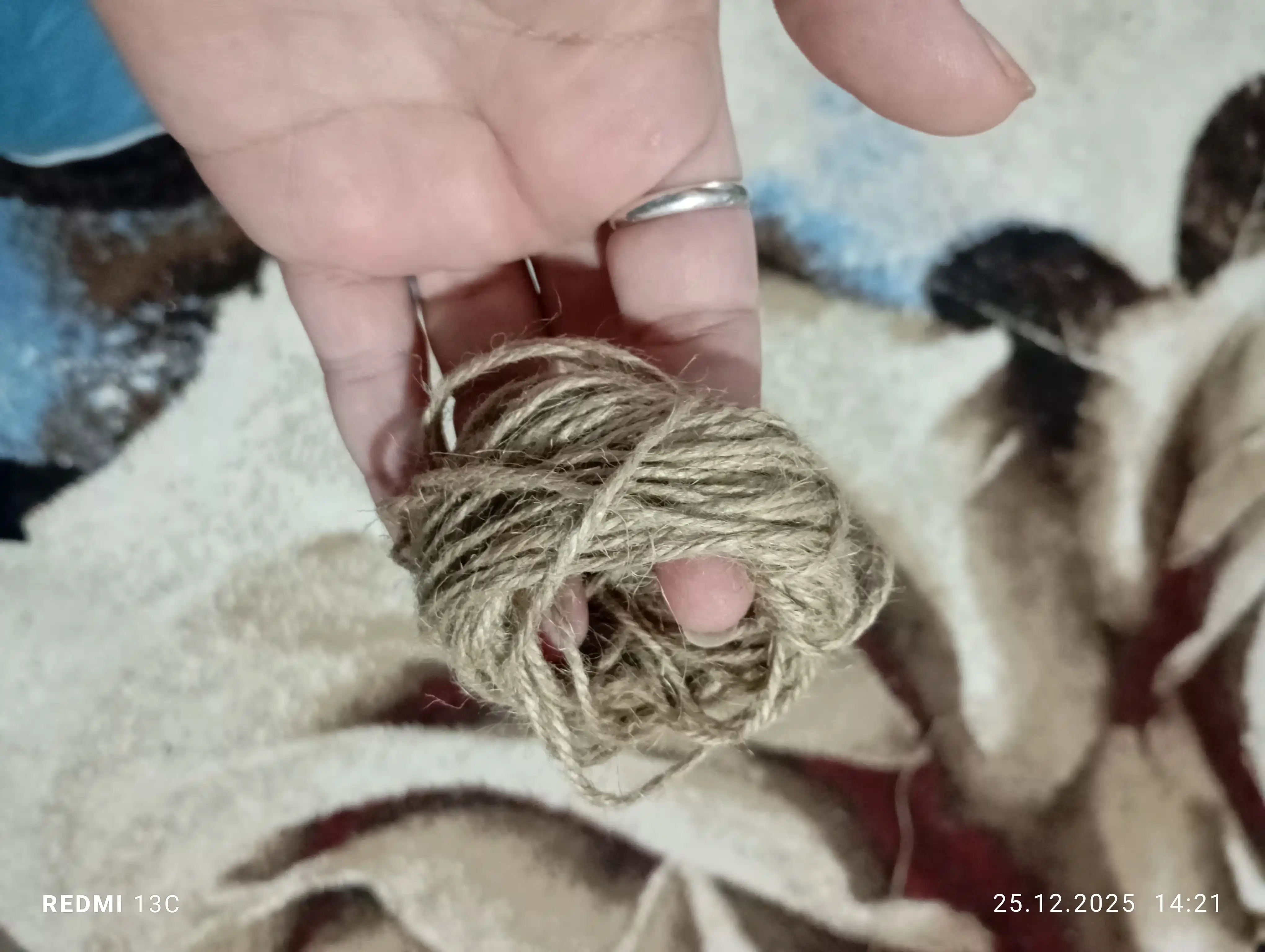 В наборе 2 шт, бечёвка 20 м, шпагат джутовый, джут для рукоделия, бечевка, сшивания, верёвка