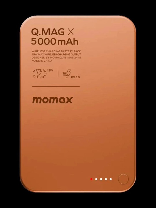 MagSafe tashqi akkumulyatori, PowerBank 5 000 mA/soat, momax 15w qulay quvvatlashbanki