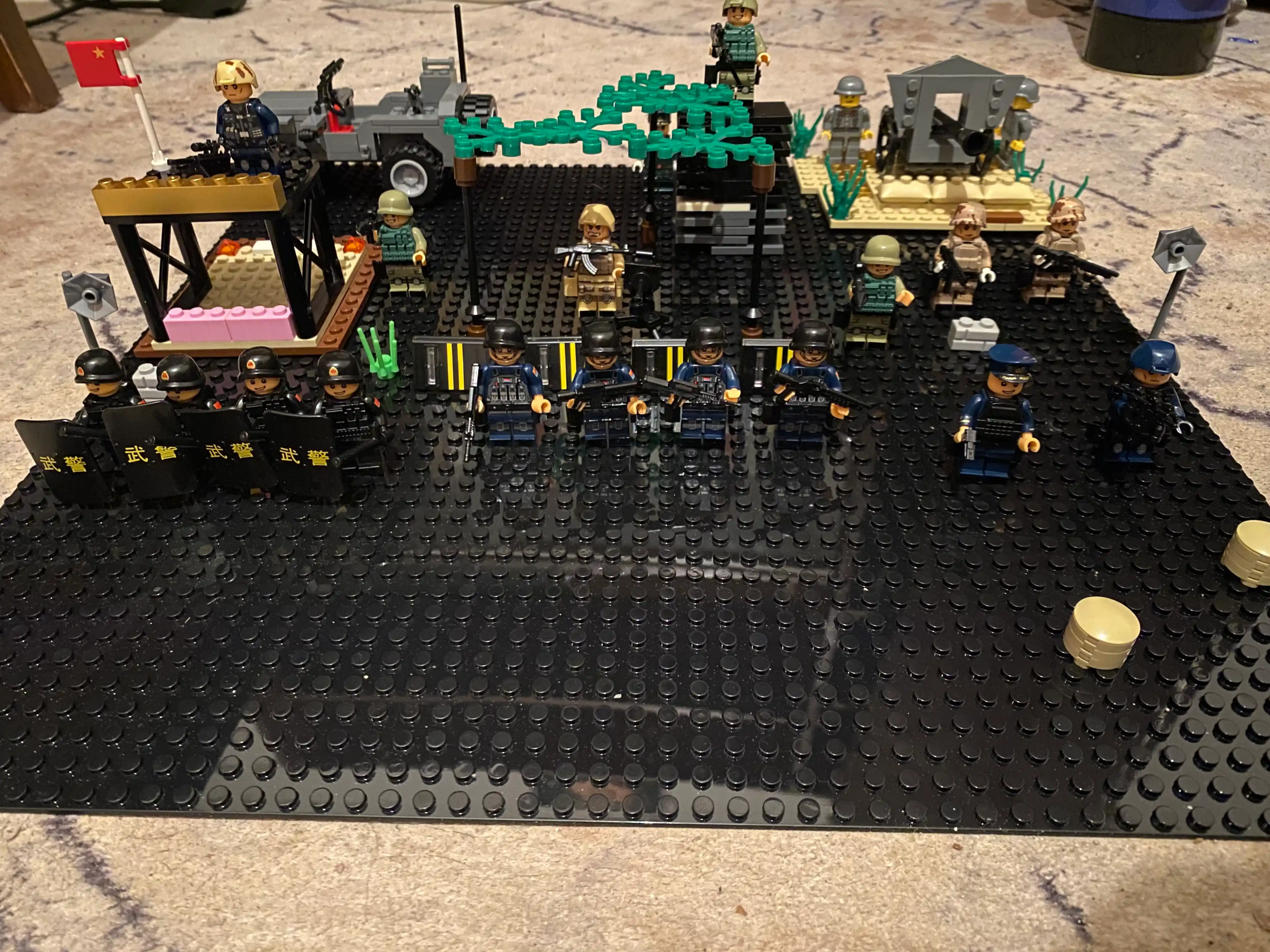 Lego mos keladi plastinkasi Wange, konstruktor to'plamining asosi, 40 * 40 sm
