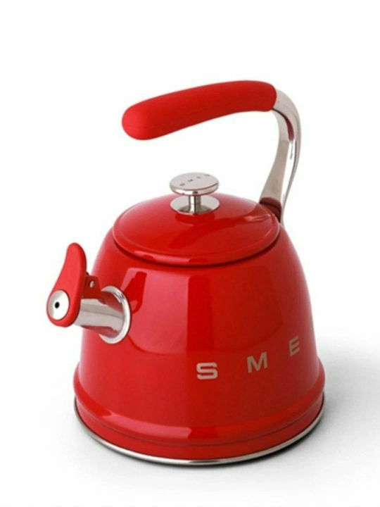 SMEG choynak, metall, 2 litr, retro dizayn, 3 xil rang, ergonomik ruchka