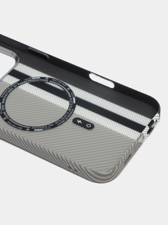 Чехол Magsafe Carbon для iPhone 13, 14 pro, 14 pro max, 15 pro, 15 pro max