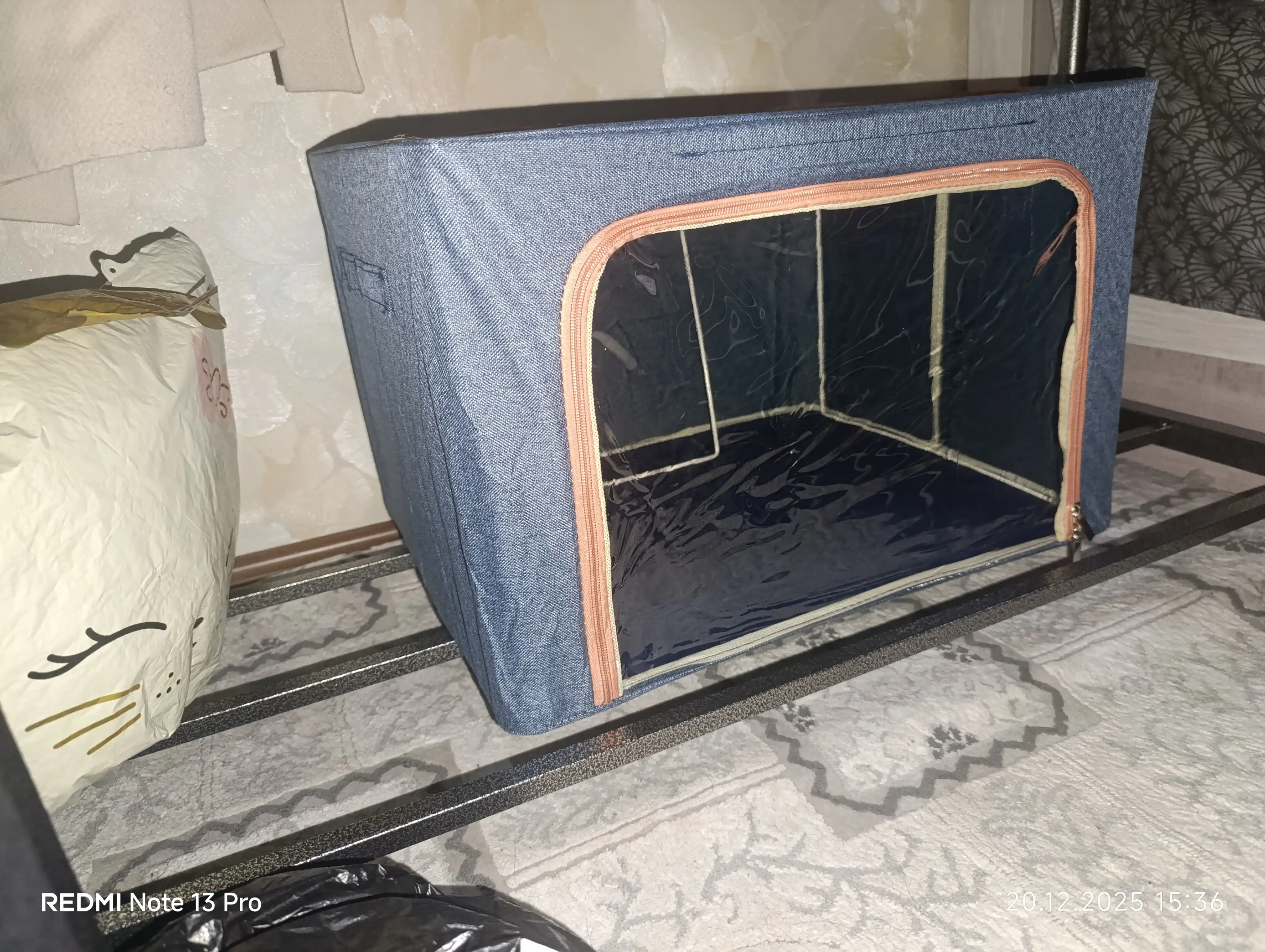 Коробка для хранения вещей FORRIS HOME с крышкой, складной органайзер для одежды 24–100л