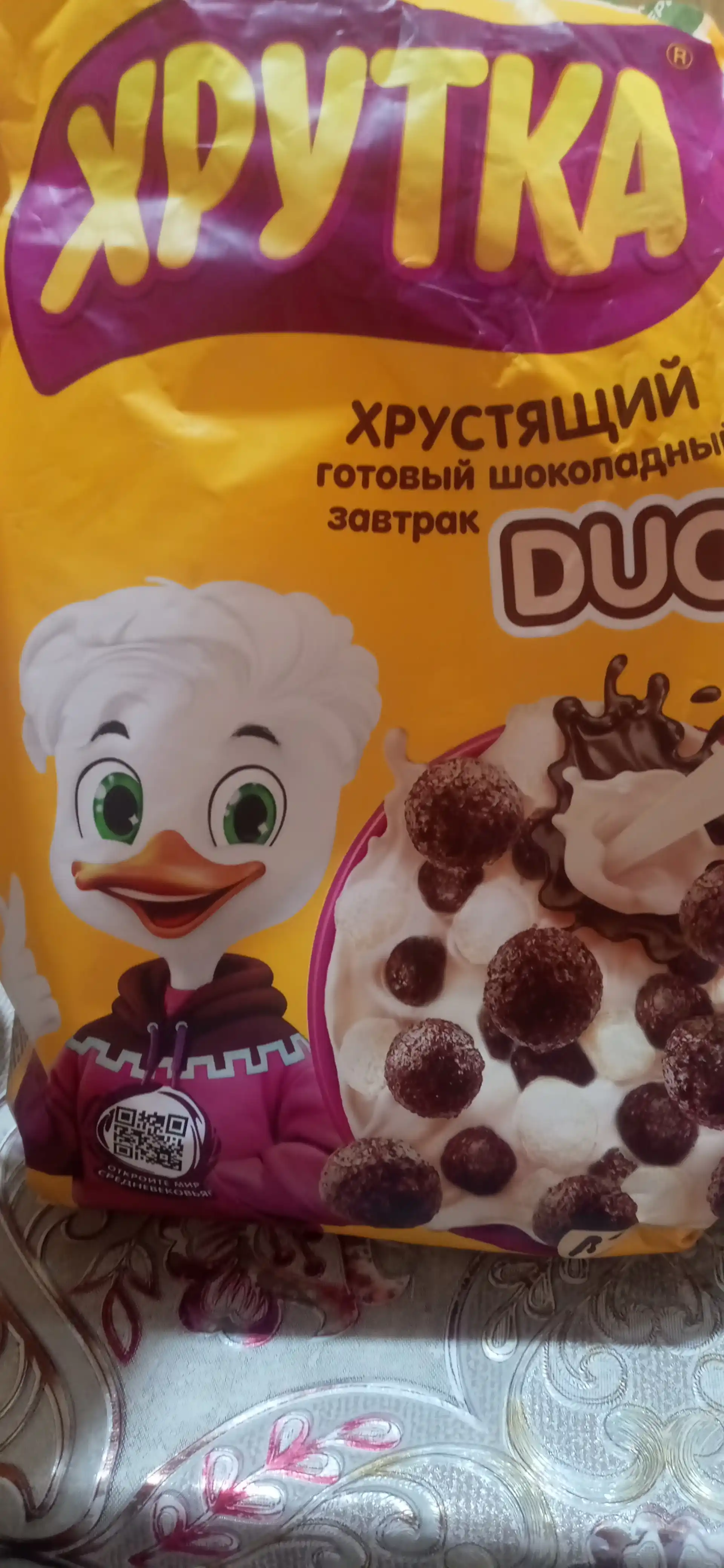 ХРУТКА DUO Готовый шоколадный завтрак, обогащенный кальцием, 460 г