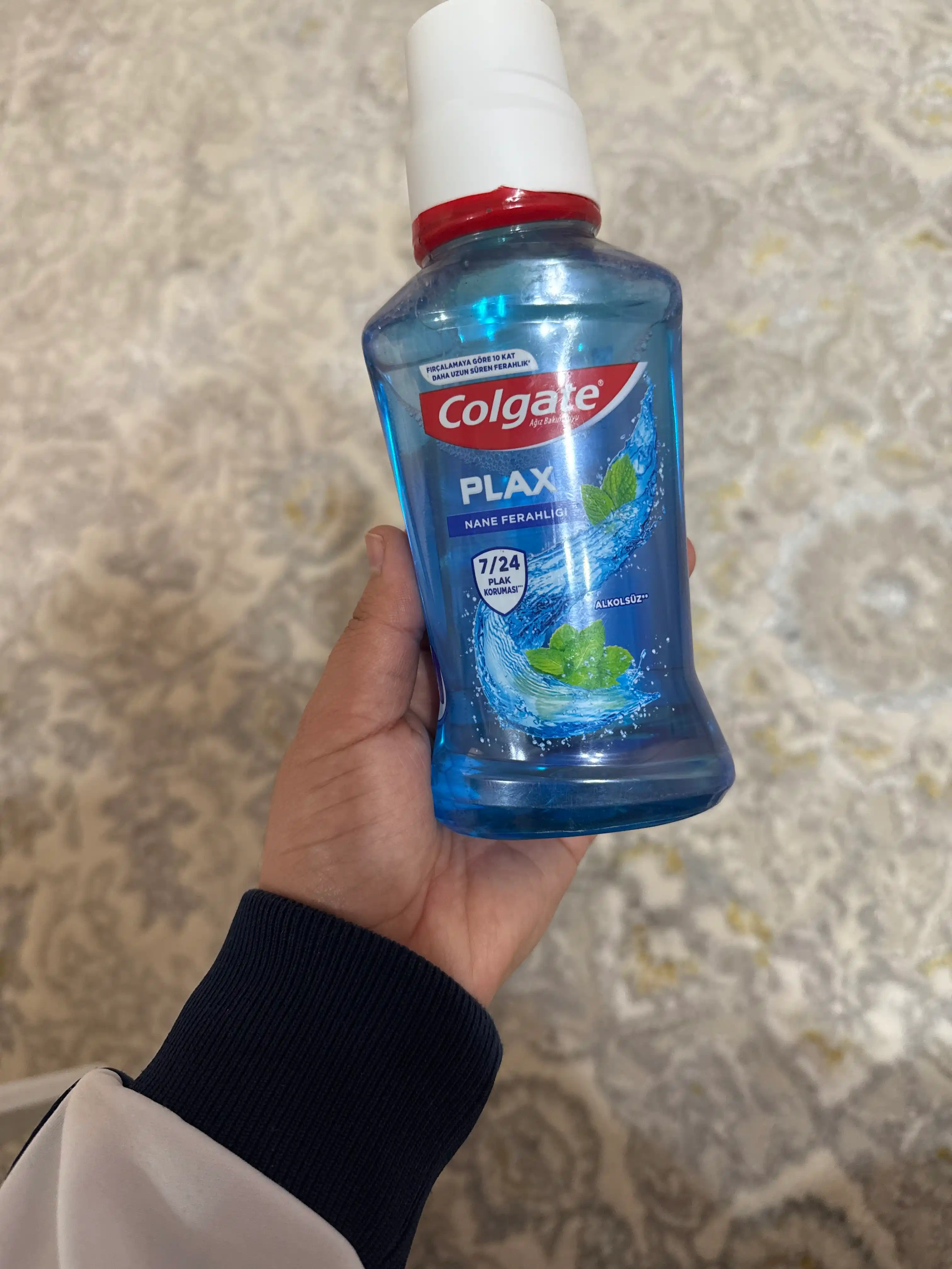 Colgate Plax og‘iz bo‘shlig‘i uchun tetiklashtiruvchi yalpizli antibakterial chayish vositasi, 250 ml