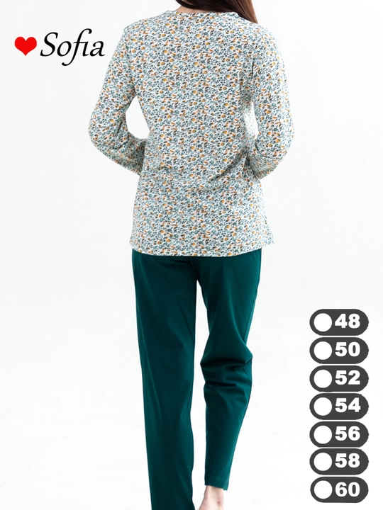 Ayollar pijamasi, 100% paxta