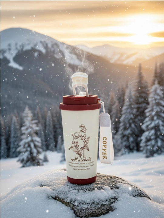 Choy va qahva uchun germetik termokrujka, SUS316 zanglamaydigan po‘latdan yasalgan, 500 ml